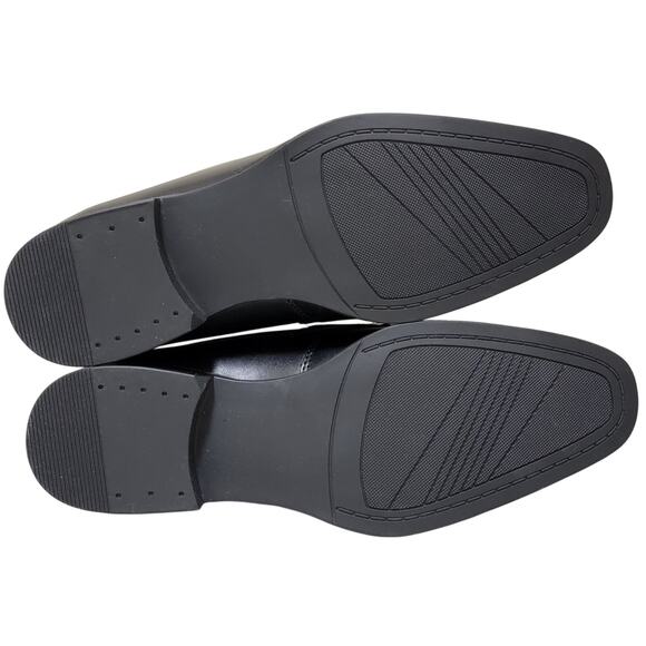 Alfani Men Penny PU Slip On Penny Loafers Size US 12M Black Faux Leather - Picture 3 of 4